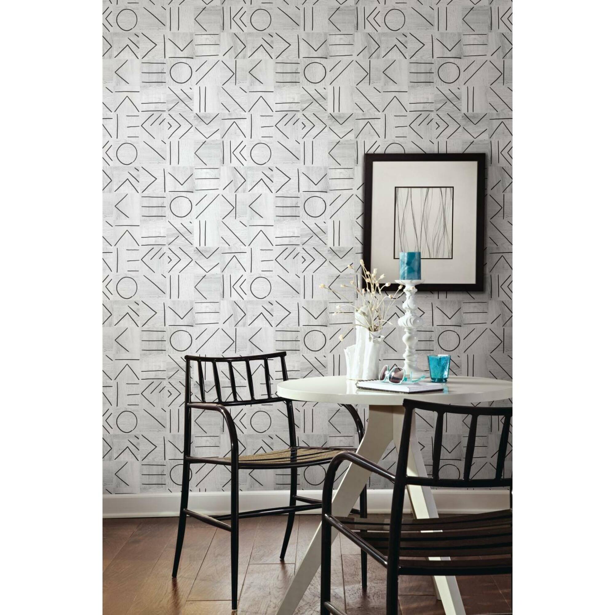 RoomMates Down The Line Peel & Stick Wallpaper